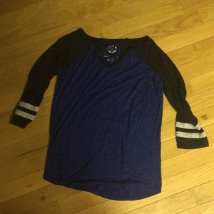 Blue and black shirt